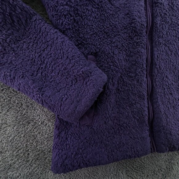 Patagonia Women Jacket Sherpa Fleece Purple Small Full Zip Soft W/ Pockets Lined - Picture 9 of 16